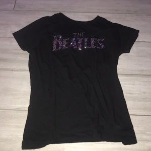 the beatles black tee